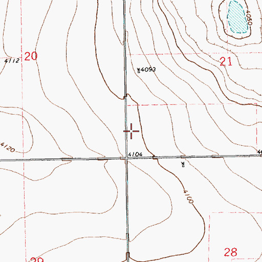 Topographic Map of 11188 Water Well, NM