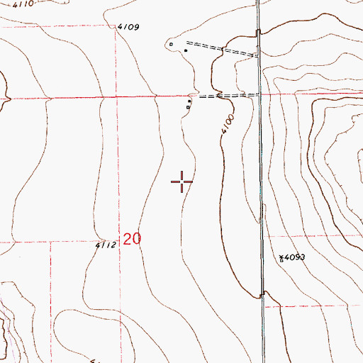 Topographic Map of 11185 Water Well, NM