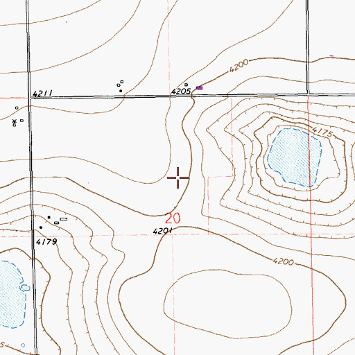 Topographic Map of 11156 Water Well, NM