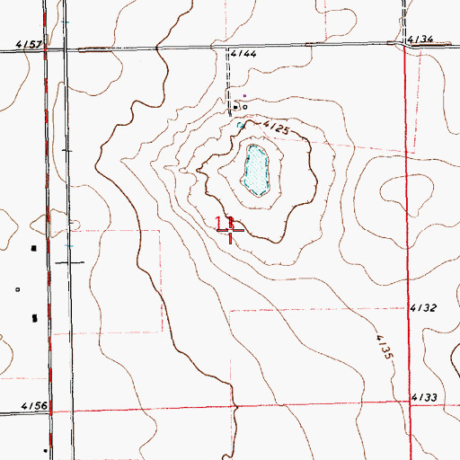 Topographic Map of 11152 Water Well, NM