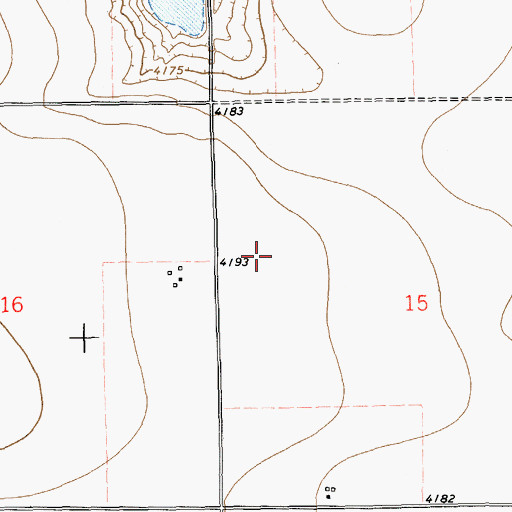 Topographic Map of 12531 Water Well, NM