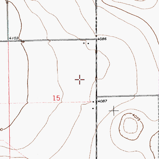 Topographic Map of 11181 Water Well, NM