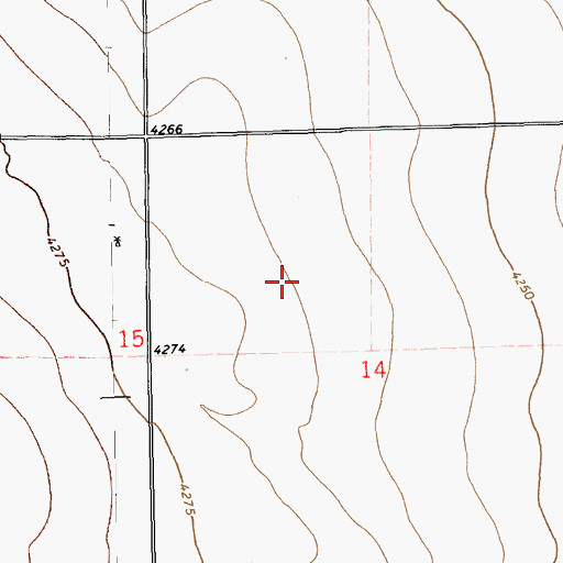 Topographic Map of 11116 Water Well, NM