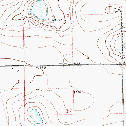 Topographic Map of 12532 Water Well, NM