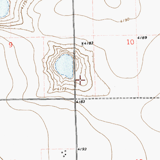 Topographic Map of 11150 Water Well, NM