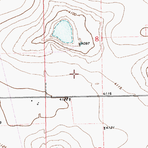 Topographic Map of 11178 Water Well, NM