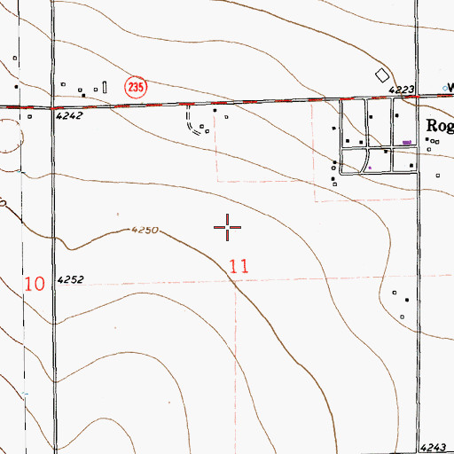 Topographic Map of 11113 Water Well, NM