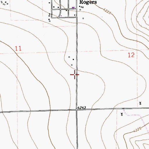 Topographic Map of 11115 Water Well, NM