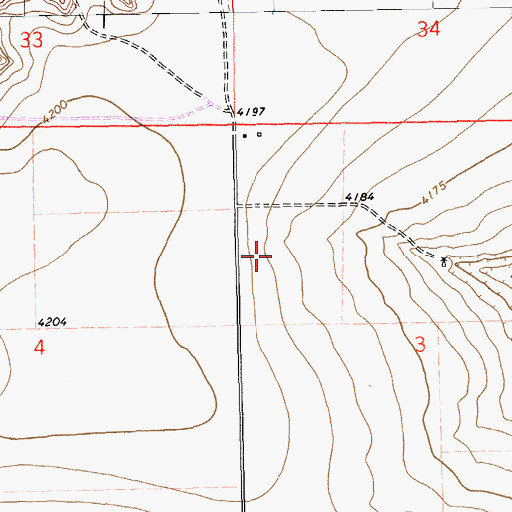 Topographic Map of 11142 Water Well, NM