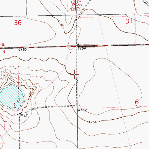 Topographic Map of 11063 Water Well, NM