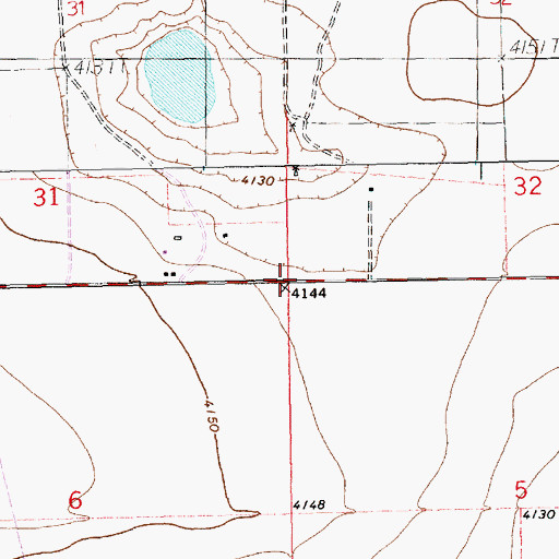 Topographic Map of 11064 Water Well, NM