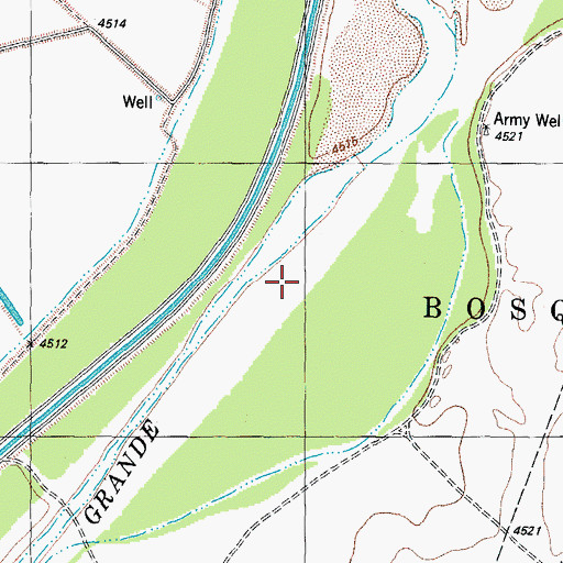 Topographic Map of B-6 Water Well, NM