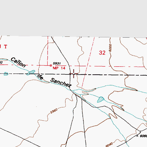 Topographic Map of 10241 Water Well, NM