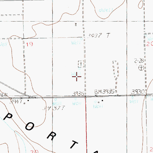 Topographic Map of 12242 Water Well, NM