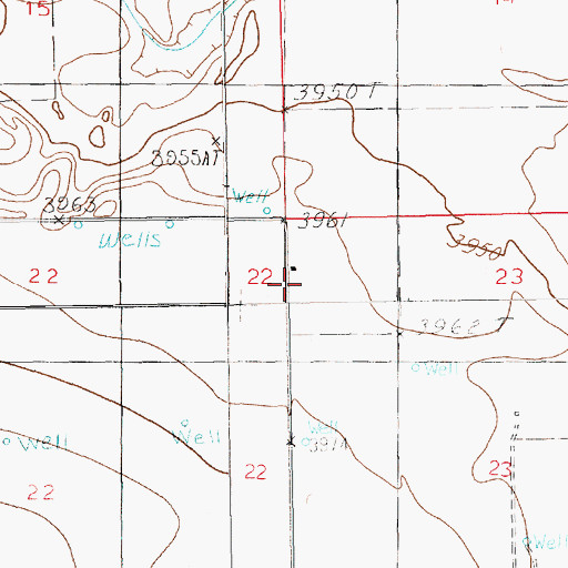 Topographic Map of 10106 Water Well, NM