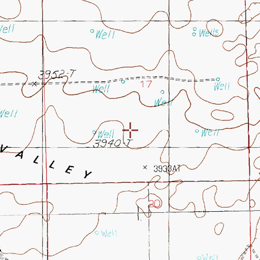 Topographic Map of 10962 Water Well, NM