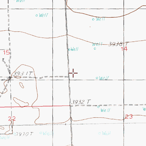Topographic Map of 11044 Water Well, NM