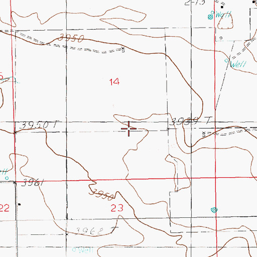 Topographic Map of 11588 Water Well, NM
