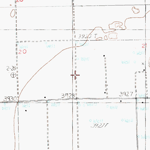Topographic Map of 10942 Water Well, NM