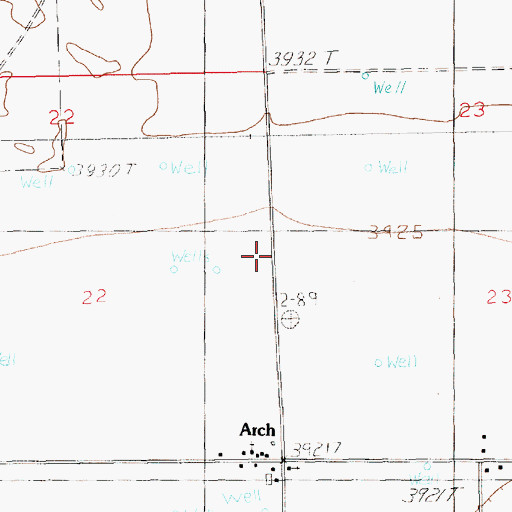 Topographic Map of 10944 Water Well, NM