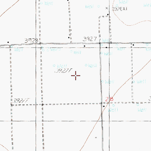 Topographic Map of 11604 Water Well, NM