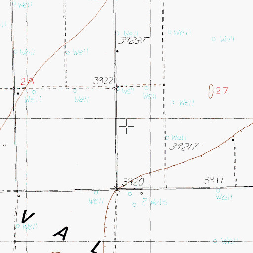 Topographic Map of 11602 Water Well, NM