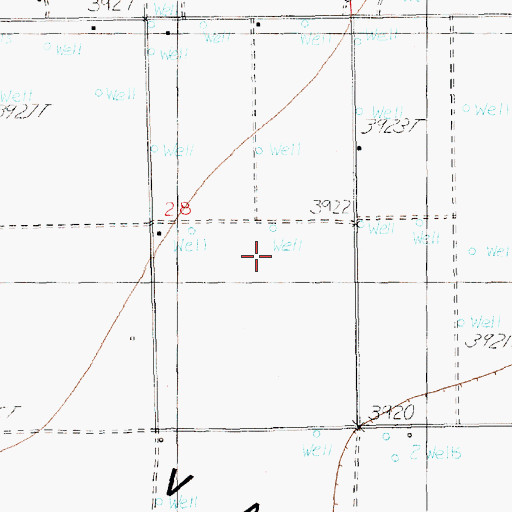 Topographic Map of 12407 Water Well, NM
