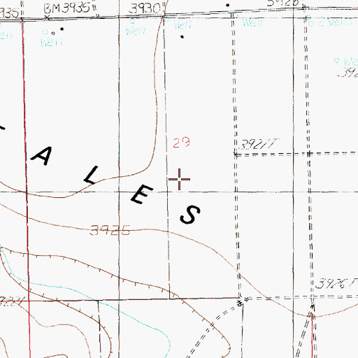 Topographic Map of 11606 Water Well, NM