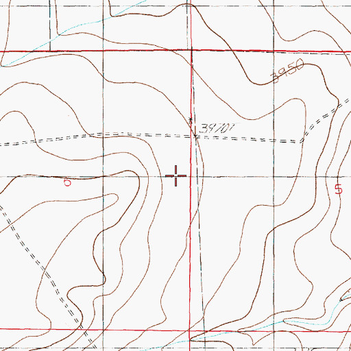 Topographic Map of 11024 Water Well, NM