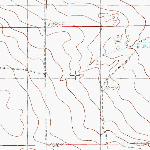 Topographic Map of 12253 Water Well, NM