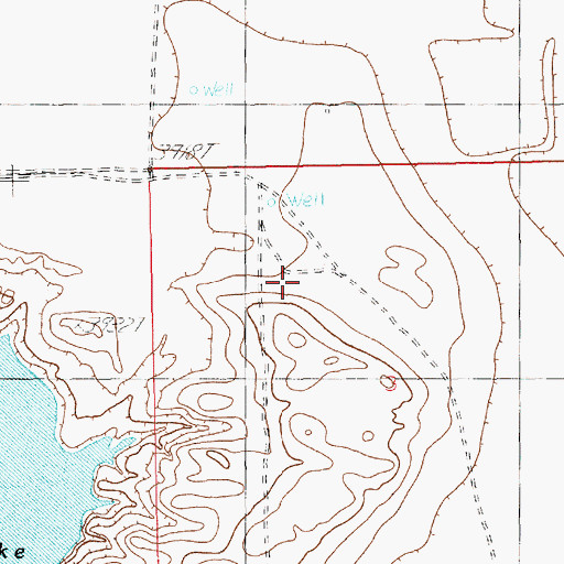 Topographic Map of 11021 Water Well, NM