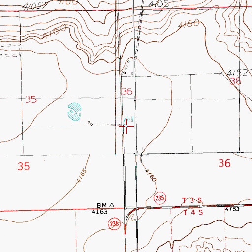 Topographic Map of 11062 Water Well, NM