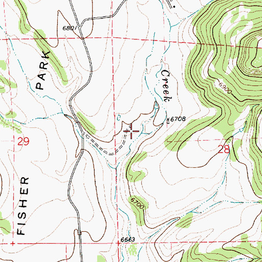 Topographic Map of 10137 Water Well, NM
