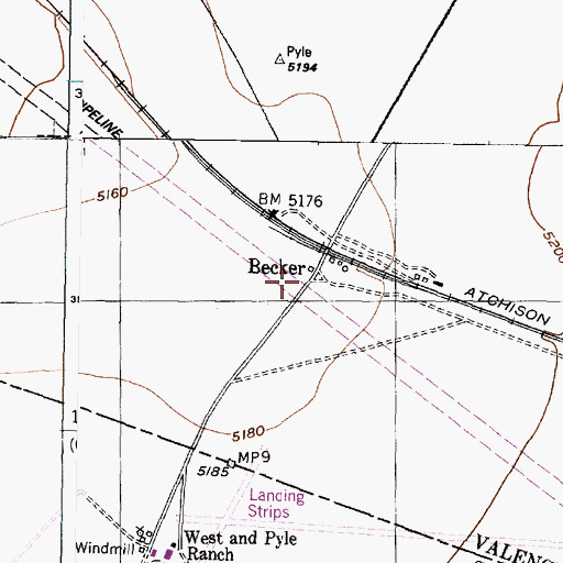 Topographic Map of 10019 Water Well, NM