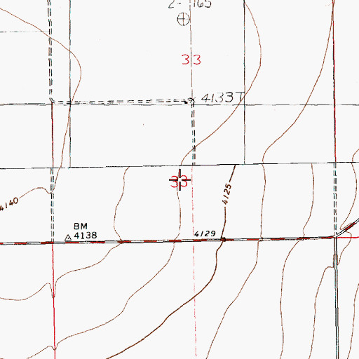 Topographic Map of 11065 Water Well, NM