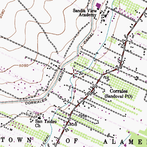 Topographic Map of 10000 Water Well, NM