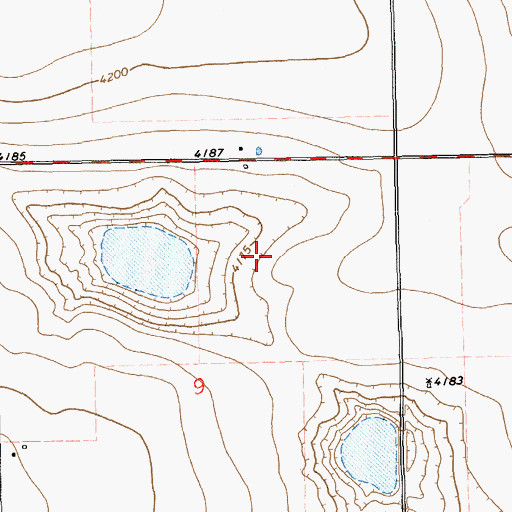 Topographic Map of 11143 Water Well, NM