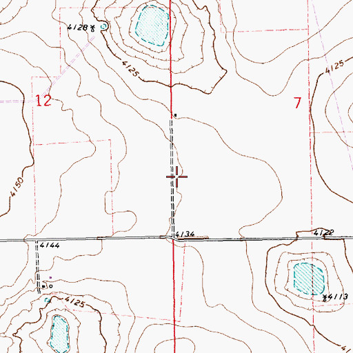 Topographic Map of 11180 Water Well, NM