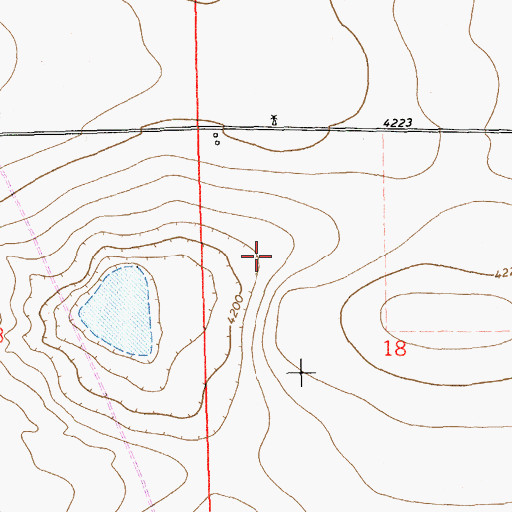 Topographic Map of 11145 Water Well, NM