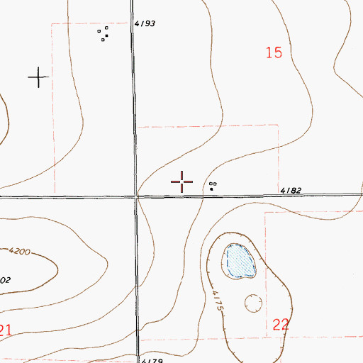 Topographic Map of 11155 Water Well, NM