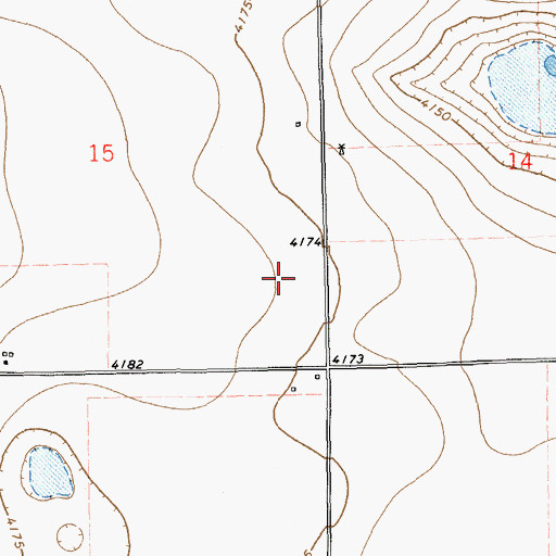 Topographic Map of 11117 Water Well, NM