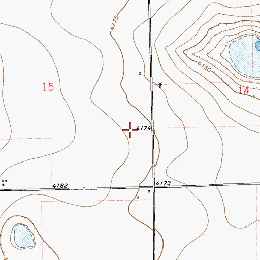 Topographic Map of 11154 Water Well, NM