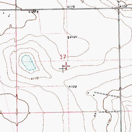 Topographic Map of 11184 Water Well, NM
