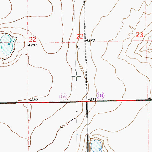 Topographic Map of 11127 Water Well, NM