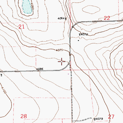 Topographic Map of 11187 Water Well, NM