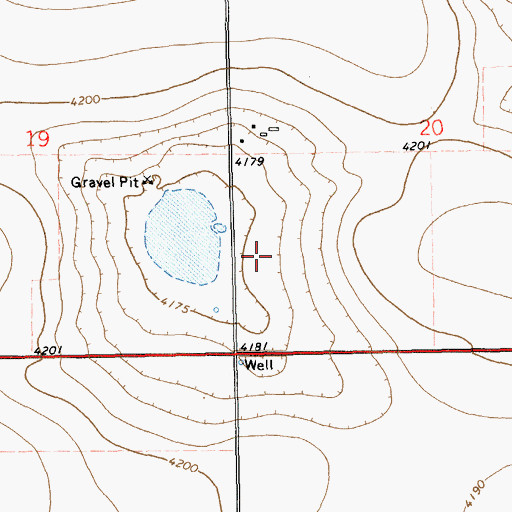 Topographic Map of 11159 Water Well, NM