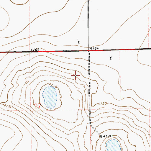 Topographic Map of 11162 Water Well, NM