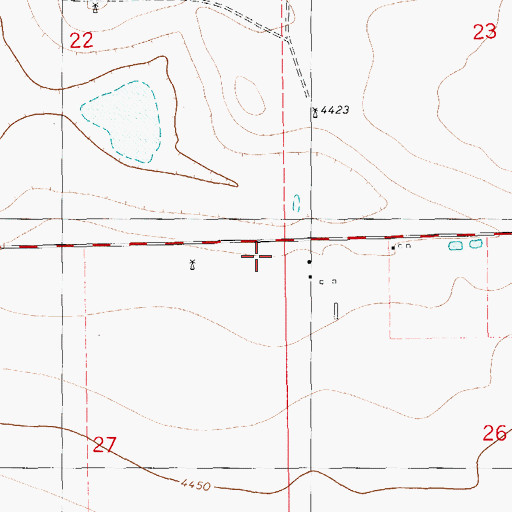 Topographic Map of 06080 Water Well, NM