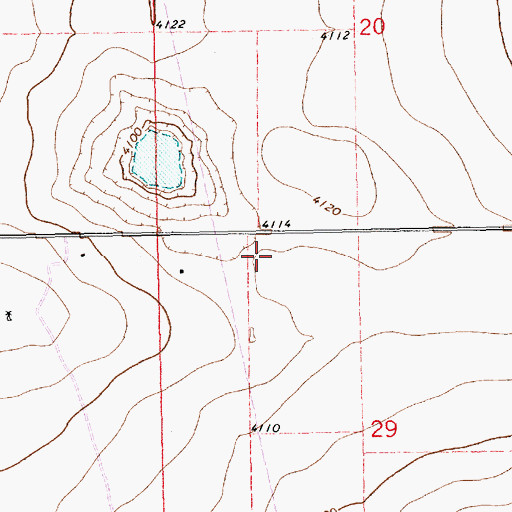 Topographic Map of 11186 Water Well, NM