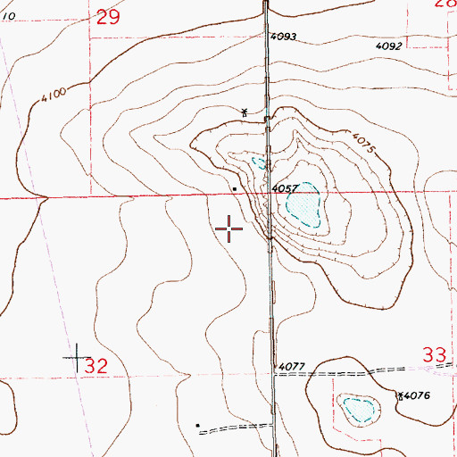 Topographic Map of 11189 Water Well, NM